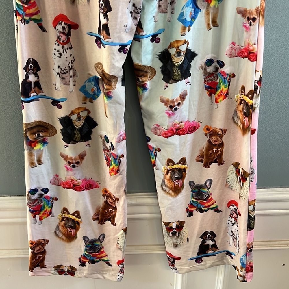 Women’s S “Brief Insanity” Soft Cozy Velvety New Sleep pants PJ’s Dog Lovers - Picture 14 of 15